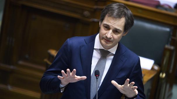 <p>Premierminister Alexander De Croo am Donnerstag in der Abgeordnetenkammer</p>