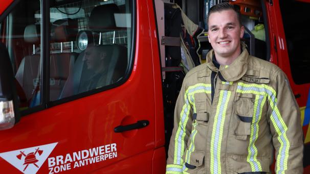 <p>Ist Feuerwehrmann aus Leidenschaft: Timo Palm.</p>