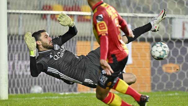 <p>Théo Defourny steht am Samstag wieder im Tor der AS Eupen.</p>