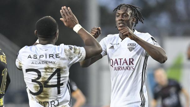 <p>N´Dri und Baby (r.) retteten die Eupener am Samstag gegen den KV Oostende.</p>