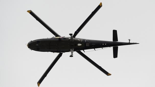 <p>Am Mittwoch landet ein Militärhubschrauber in Honsfeld.</p>