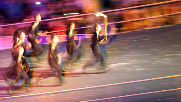 <p>Trotz der Pandemie sollen Läufer das olympische Feuer durch Japan tragen.</p>