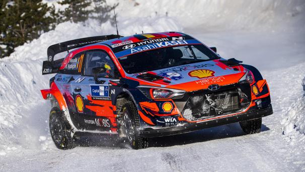 <p>Thierry Neuville landete bei der Arctic Rallye Finnland auf dem dritten Rang.</p>