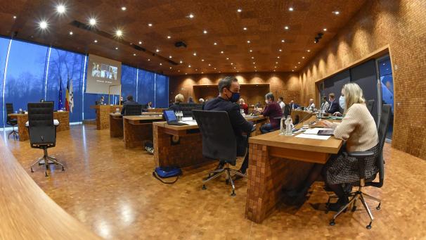 <p>Blick ins Parlament der DG am Montagnachmittag</p>