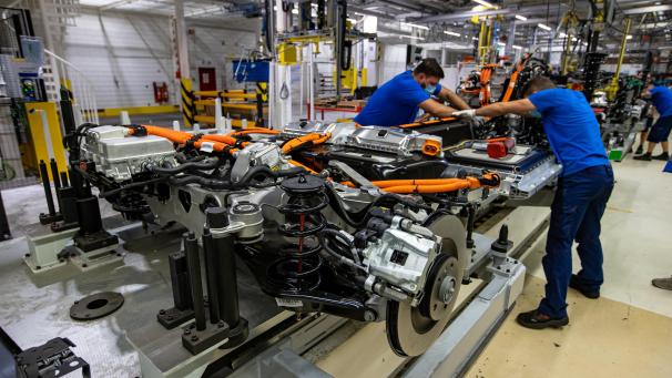 <p>Im Volvo-Werk in Gent wird der XC40 Recharge gefertigt.</p>