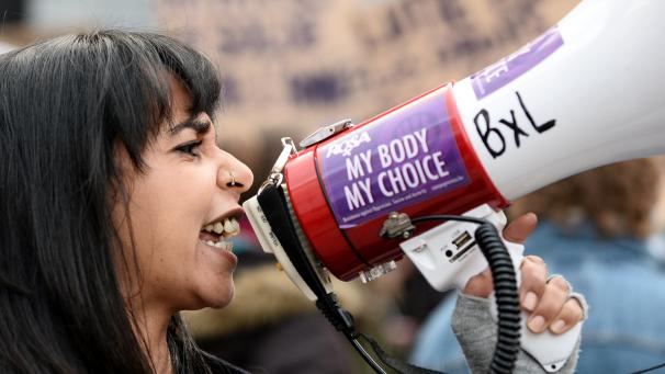 <p>Am Montag demonstrierten zahlreiche Frauen in Brüssel gegen Gewalt und für Gleichberechtigung.</p>