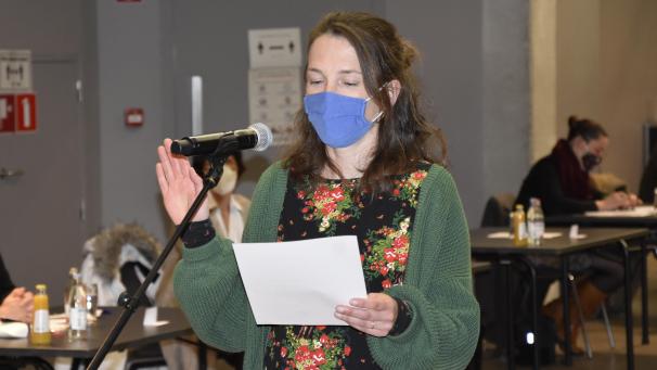 <p>Claire Guffens legte am Montag ihren Eid als neue Eupener Stadtverordnete ab.</p>