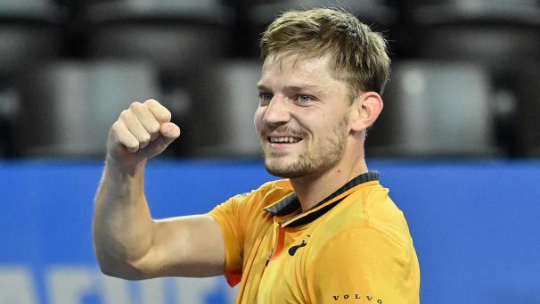 <p>Hat die erste Runde überstanden: David Goffin.</p>