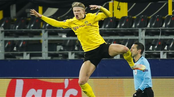 <p>Traf am Dienstagabend doppelt: Erling Braut Haaland.</p>