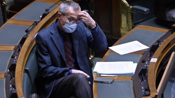 <p>Gesundheitsminister Frank Vandenbroucke in der Kammer.</p>
