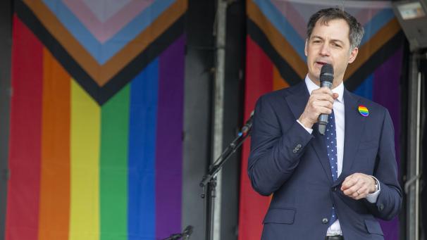 <p>Premierminister Alexander De Croo nahm am Samstag an einer Demo gegen Hass teil.</p>