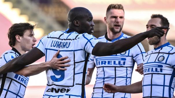 <p>Romelu Lukaku brachte Inter Mailand in Führung.</p>