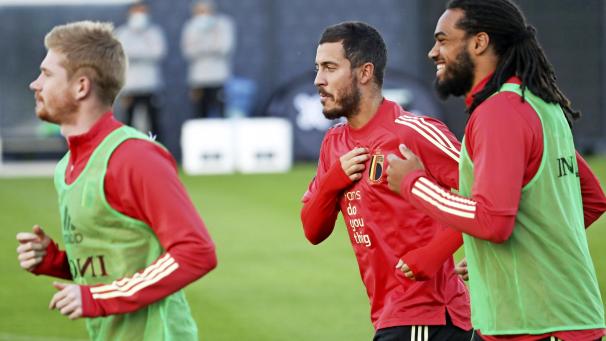 <p>Eden Hazard im Training mit den Roten Teufeln. Gibt es solche Aufnahmen bald wieder?</p>
