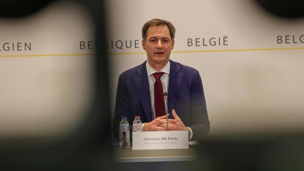 <p>Premier Alexander De Croo nach dem jüngsten Konzertierungsausschuss vom 5. März</p>