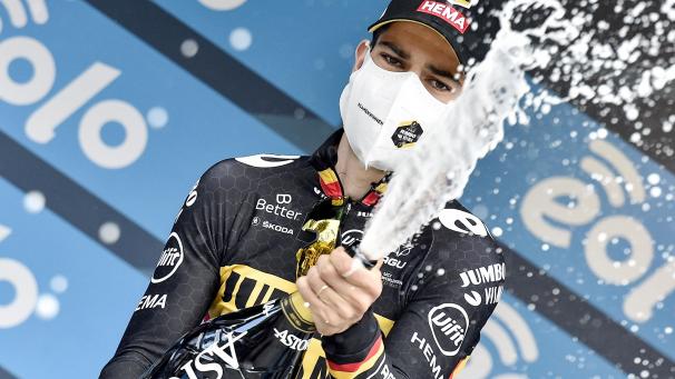 <p>Wout Van Aert geht als Titelverteidiger in das Rennen am Wochenende.</p>