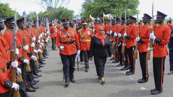 <p>Samia Suluhu Hassan ist als neue Präsidentin Tansanias vereidigt worden.</p>
