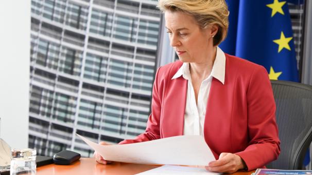 <p>EU-Kommissionspräsidentin von der Leyen findet deutliche Worte.</p>