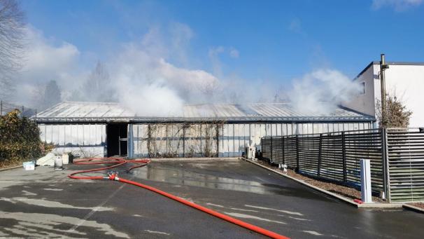 <p>Das Lager des Verlags wurde durch das Feuer stark beschädigt. Verletzt wurde niemand.</p>