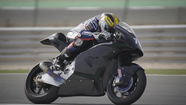 <p>Barry Baltus bei den abschließenden Testfahrten in Losail (Katar).</p>