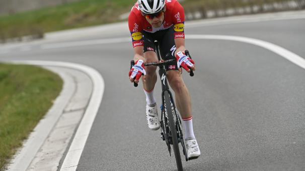 <p>Kasper Asgreen krönte die Mannschaftstaktik von Deceuninck-Quick Step.</p>