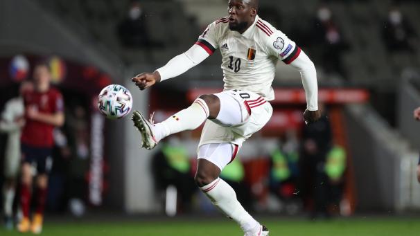 <p>Romelu Lukaku erwies sich in Prag einmal mehr als Lebensversicherung für die Roten Teufel.</p>