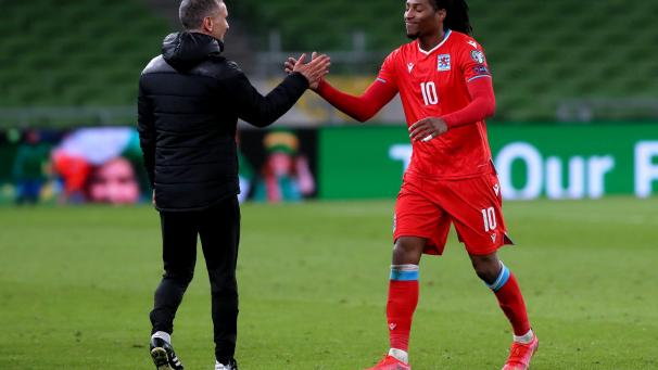 <p>Gerson Rodrigues (rechts) schrieb am Samstag luxemburgische Fußballgeschichte.</p>