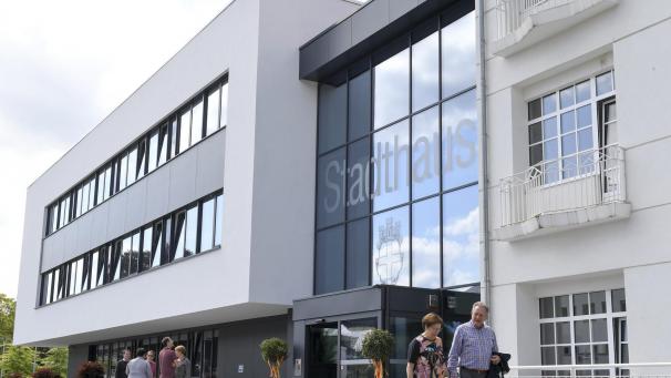 <p>Das Stadthaus in Eupen ist nur noch nach Terminabsprache für Bürger zugänglich.</p>