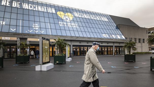 <p>Das Impfzentrum auf dem Brüsseler Messegelände</p>