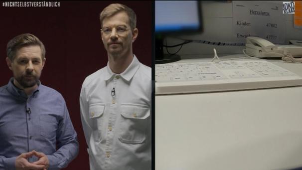 <p>Klaas Heufer-Umlauf (l.) und Joko Winterscheidt in „Joko und Klaas gegen ProSieben“ (Videoausschnitt). Um auf den Pflegenotstand aufmerksam zu machen und für den Beruf als Pflegekraft zu werben, hatten die beiden Entertainer den Sender gebeten, ihre in einer Spielshow gewonnene Sendezeit zur freien Verfügung von 15 Minuten auf fast sieben Stunden auszuweiten.</p>