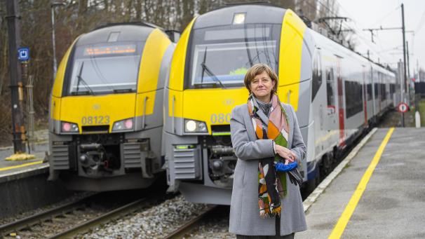 <p>Gibt bei der SNCB die Fahrrichtung vor: Bahn-Chefin Sophie Dutordoir.</p>