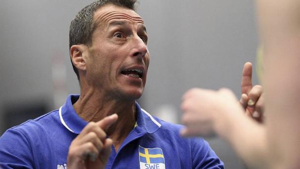 <p>Guillermo Gallardo als schwedischer Nationaltrainer</p>