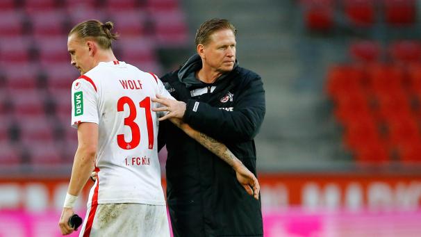 <p>Markus Gisdol (rechts) wurde nach der Niederlage gegen Mainz entlassen.</p>