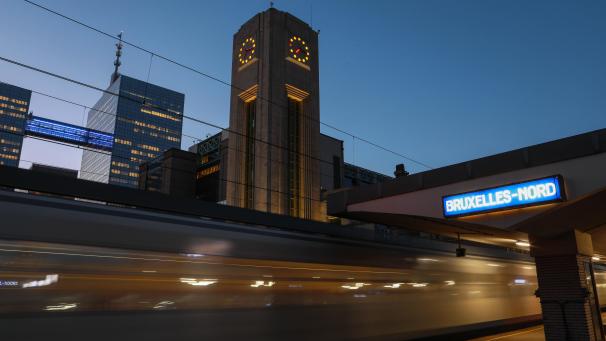 <p>Ein Blick auf den Brüsseler Nordbahnhof</p>