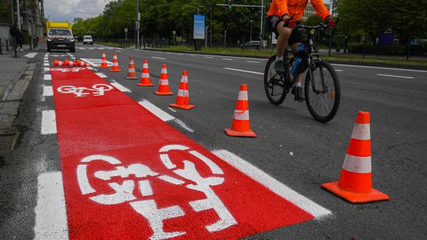 <p>Dem Fahrrad wird in der Region Brüssel-Hauptstadt peu à peu mehr Platz eingeräumt.</p>