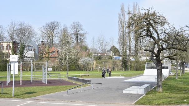 <p>Die im vergangenen Jahr aufgebaute Skateranlage am Josephine-Koch-Park ist ein beliebter Treffpunkt für Jugendliche.</p>