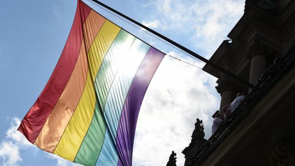 <p>Die Regenbogenfahne steht für die Vielfalt von unter anderem Schwulen und Lesben in aller Welt.</p>