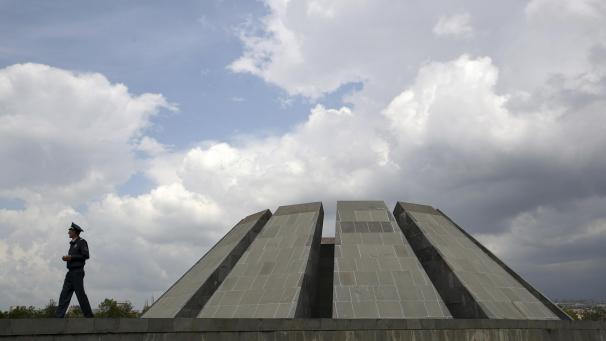 <p>Das Zizernakaberd-Denkmal für die Opfer der Massentötungen im Osmanischen Reich.</p>