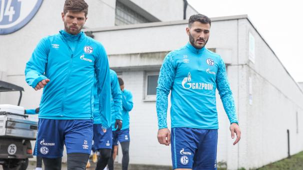 <p>Sollen auf Schalke bleiben: Klaas-Jan Huntelaar (links) und Sead Kolasinac (rechts).</p>