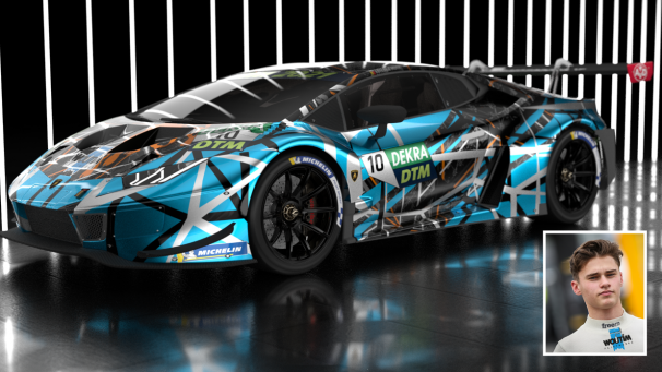 <p>Ein Lamborghini mit dem Belgier Esteban Muth in der DTM</p>