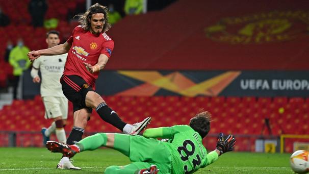 <p>Edison Cavani traf doppelt für Manchester United.</p>