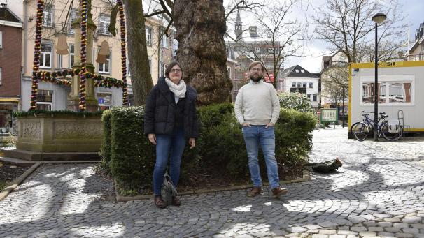 <p>Die Co-Vorsitzenden von Ecolo Ostbelgien, Ingrid Rosenstein und Pascal Collubry</p>