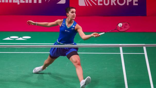 <p>Carolina Marin gewann am Sonntag zum fünften Mal in Serie den EM-Titel im Dameneinzel.</p>