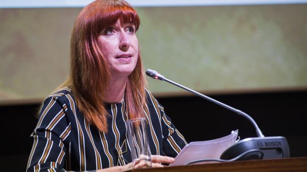 <p>Die Awex-Geschäftsführerin Pascale Delcomminette zeigt sich aufgrund sich füllender Auftragsbücher positiv optimistisch für den weiteren Verlauf des Jahres 2021.</p>