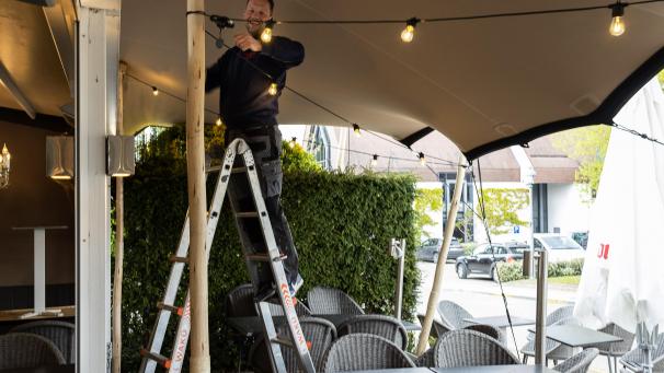 <p>Vorbereitungen für die Wiedereröffnung.</p>