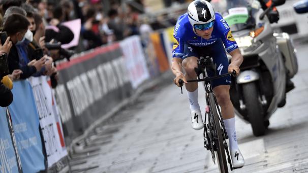 <p>Remco Evenepoel wurde bei seinem Comeback nach zehn Monaten siebter.</p>
