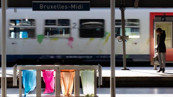 <p>Ein Blick in den Brüsseler Südbahnhof (Bruxelles-Midi)</p>