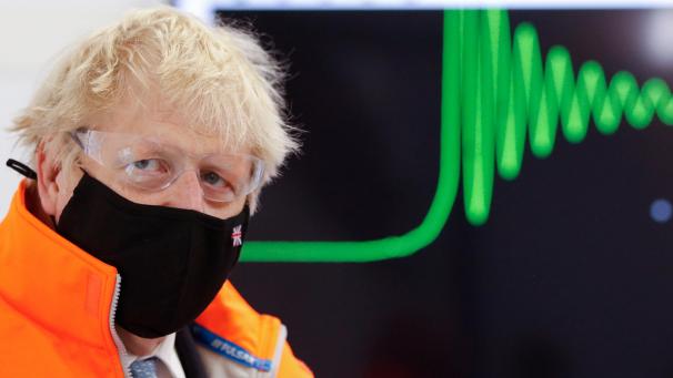 <p>Steh im Fokus: Premier Boris Johnson.</p>