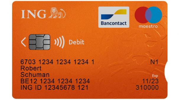 <p>So sieht die neue ING-Bankkarte, die an der rechten Seite über eine Kerbe verfügt, aus.</p>