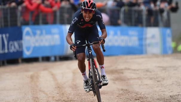 <p>Top-Favorit Egan Bernal hat am Sonntag die zweite Bergankunft des 104. Giro d'Italia gewonnen und die Führung in der Gesamtwertung übernommen. Foto: imago images/LaPresse</p>