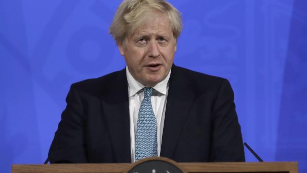 <p>Premierminister Boris Johnson rief die Bevölkerung zu einer „hohen Dosis Vorsicht“ auf.</p>